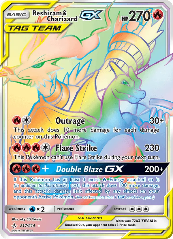 Reshiram & Charizard GX