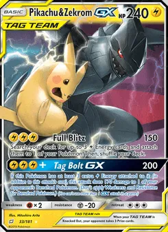Pikachu & Zekrom GX